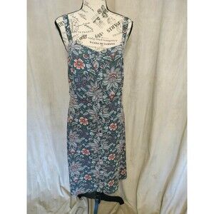 NWOT! LOFT Outlet Women's Sleeveless Olive Green Floral Paisley Print Dress. 16